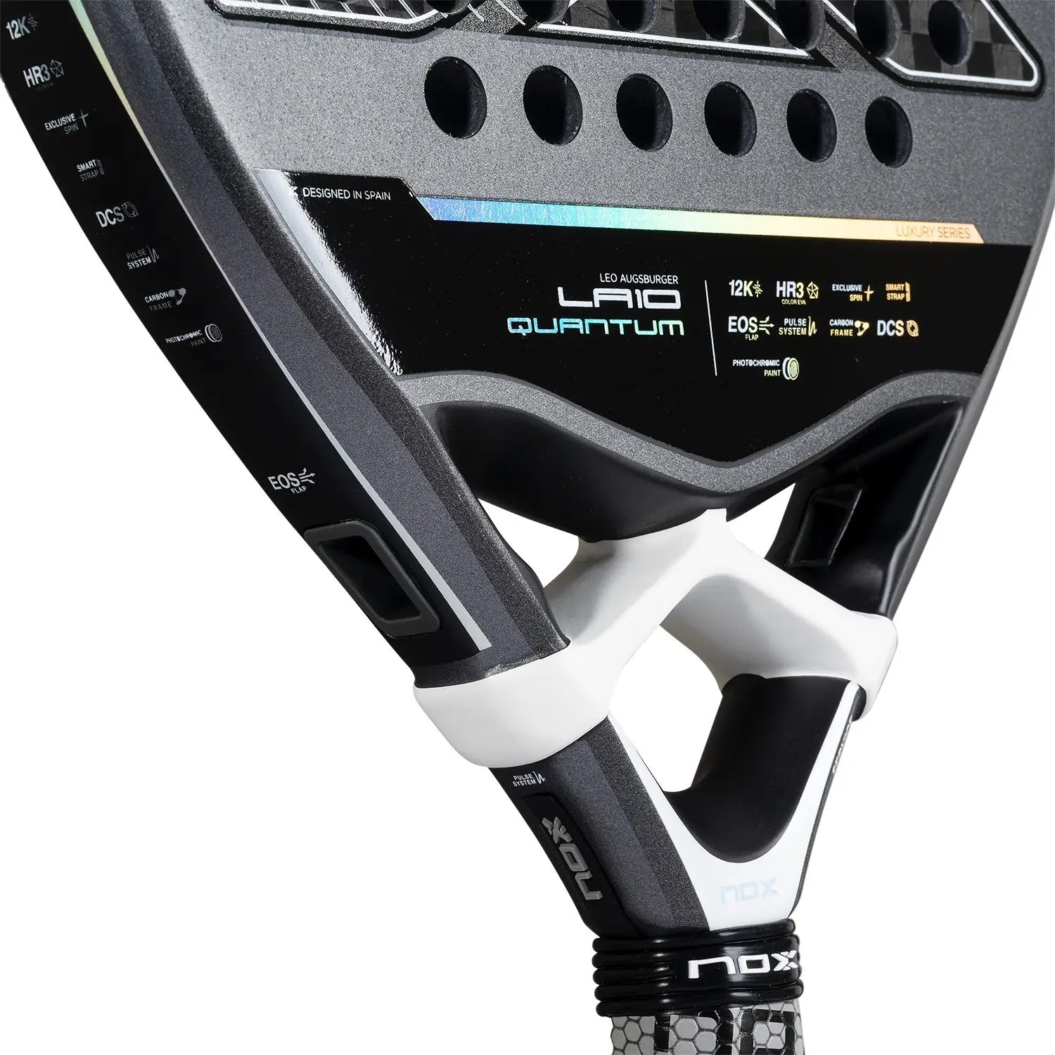 Padelschläger NOX LA10 Quantum 12K by Leo Augsburger 2025