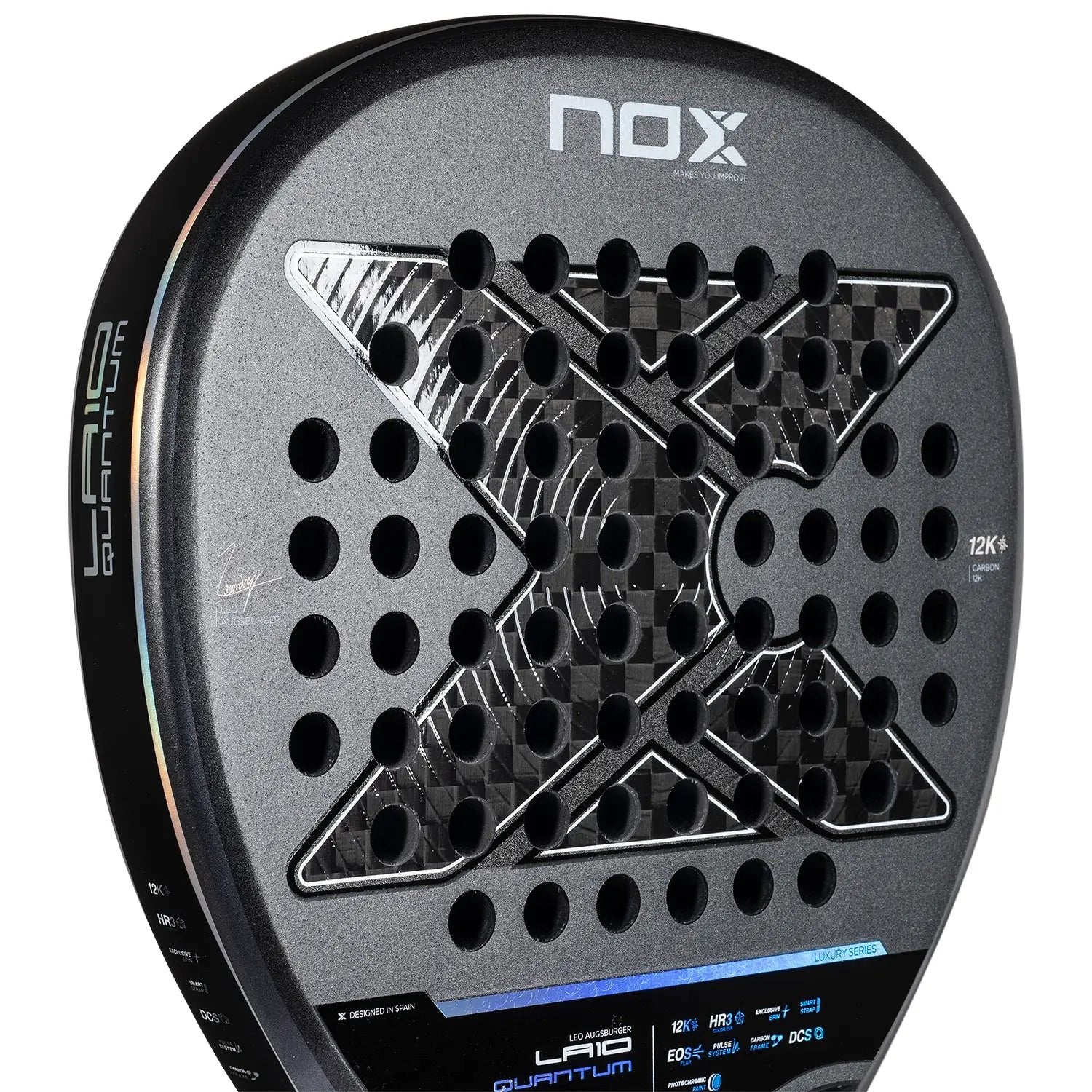 Padelschläger NOX LA10 Quantum 12K by Leo Augsburger 2025